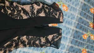Elegant Black Lace Sheath Dress