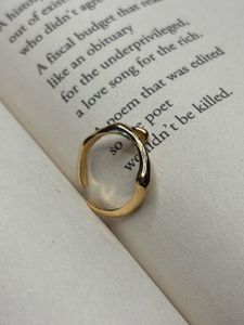 Chic Gold Abstract Ring