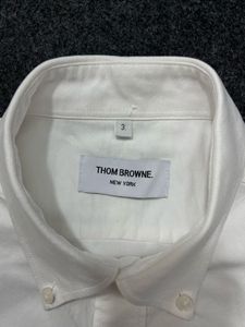 THOM BROWNE White Button Down Shirt