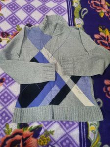 Turtle Neck Pattern Sweater