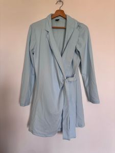 blazing blue blazer dress