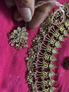 Ethnic Necklace Set with Earrings