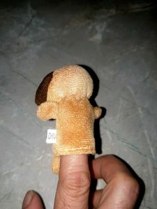Adorable Plush Dog Finger Puppet