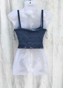 I. Sparkly Knit Crop Top