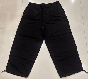 Black Wide Leg Parachute Pants