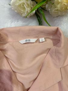 Sheer Peach Button-Up shirt