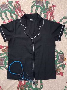 Black night suit top