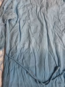 Light Blue Embroidered Kurta