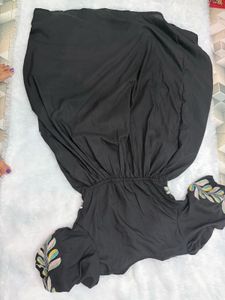 Black embroidered Dress