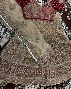 Semi stitched Bridal Lehenga
