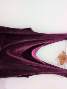 Velvet A-Line Mini Dress