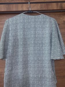 Stylish Striped Button-Up Top