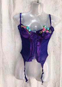Purple Floral Corset