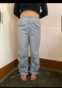 bewakoof Stylish Light Blue Cargo Pants
