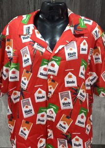 UNISEX Bright Red Funky prints Shirt