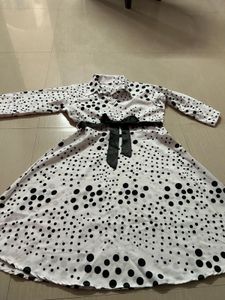 Chic Polka Dot A-Line Dress