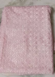 heavy Chikankari Pink embroidery Dress material M
