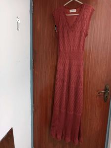 knitted lace dress