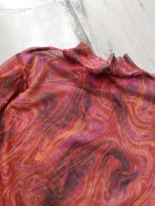Stylish Swirl Print Top