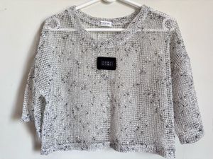 Sheer Mesh Knit Top