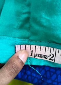 Elegant Teal Saree with Matching Blouse