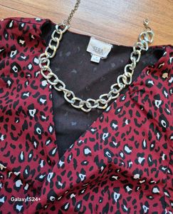 Chic Leopard Print Wrap Dress