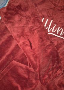 Red Offline girls Hoodie