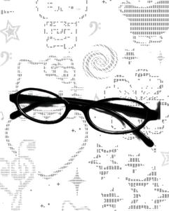 Office siren black oval specs/glasses