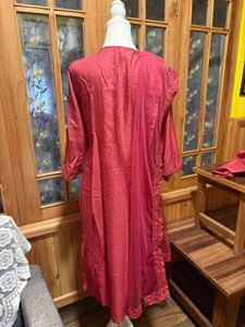 Elegant Red Kurta Set with Dupatta