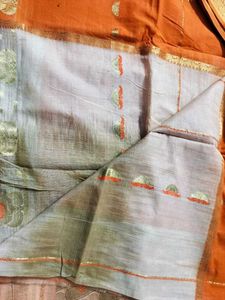 Tant Banarasi floral design saree
