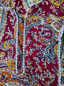 Elegant Paisley Print Kurta