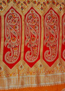Orange Saree With Blouse