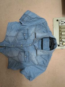 Denim Short Sleeve Shirt