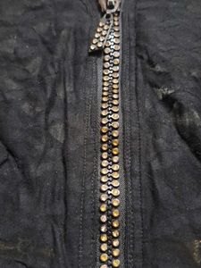 Black Embroidered Blouse