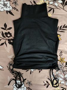 Sleeveless Turtleneck Top