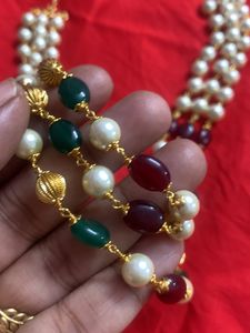 2 Pearl Beads Mala No Earrings