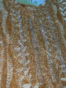 trendy Embellished Mustard Kurta