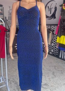 Blue Backless One Piece