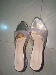 Sparkly Flat Sandals for Women