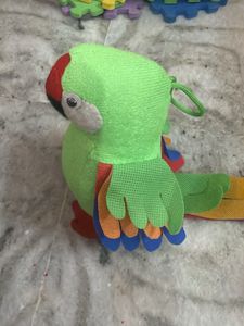 Cute Green Parrot Plush Toy