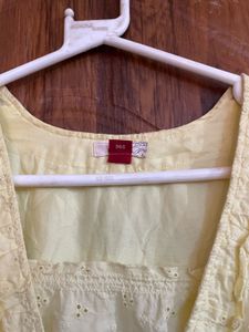 Chic Yellow Tiered Dress