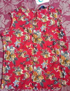 Red Floral Jumpsuit