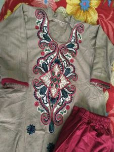 Embroidered Kurta with pant