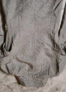 Gray Double-Breasted Coat
