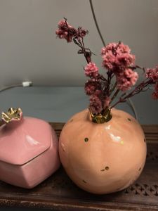 Pomegranate Trinket pot Set with tray