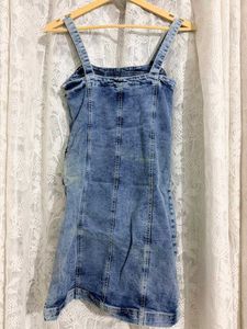Zudio Denim Pinafore Dress
