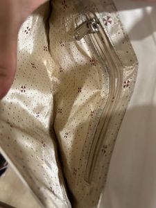 Elegant Ivory Envelope Clutch with Chain Strap