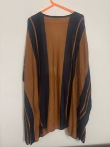 H&amp;M Women's Striped Open Front Kimono