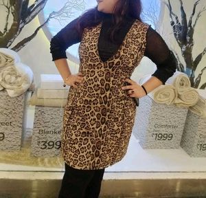 Animal Print Deginer Dress