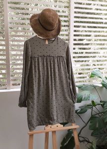 ZARA Olive Green Dot Dress